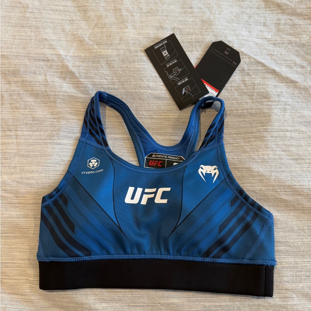 UFC Venum Blue and Black Sports Bra